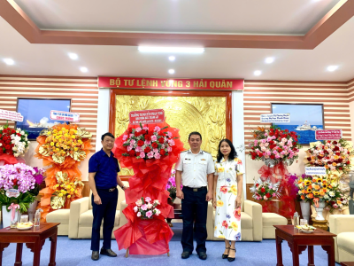Chúc mừng Bộ Tư lệnh Vùng 3 Hải quân nhân kỷ niệm 49 năm Ngày Thành lập Vùng 3